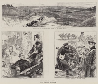 De Legermanoeuvres door Charles Paul Renouard